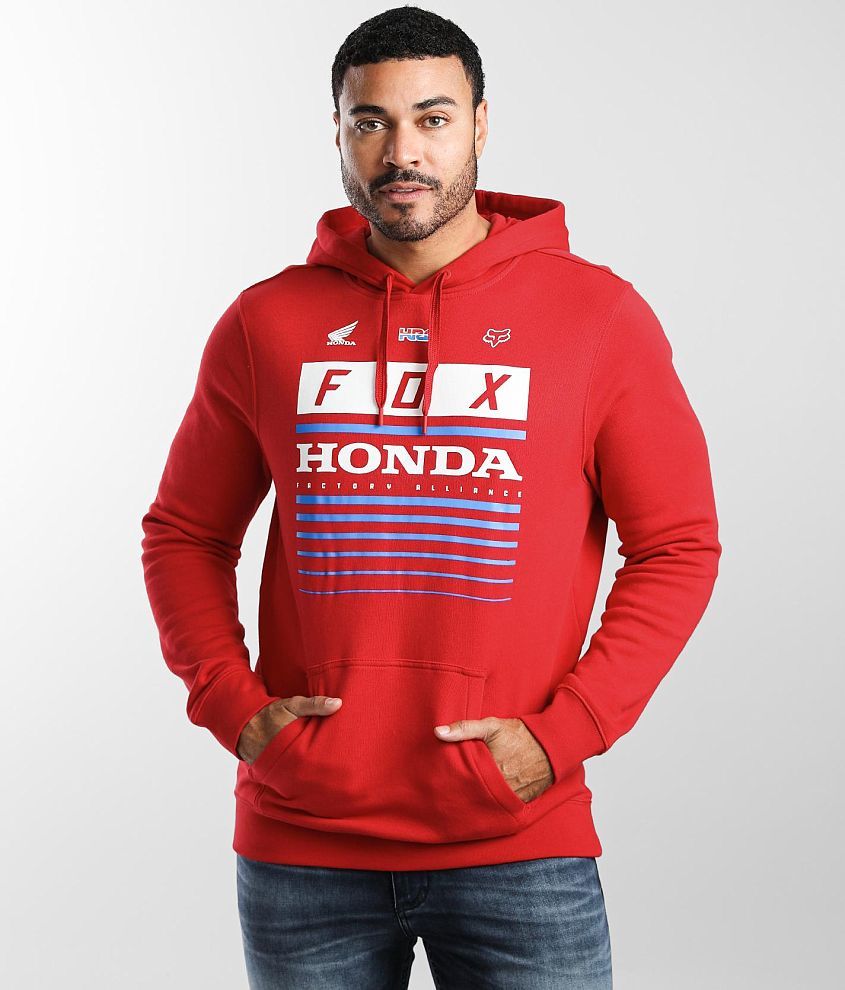 Fox Racing Honda Hooded Sweatshirt - Men's Sweatshirts in Flame Red