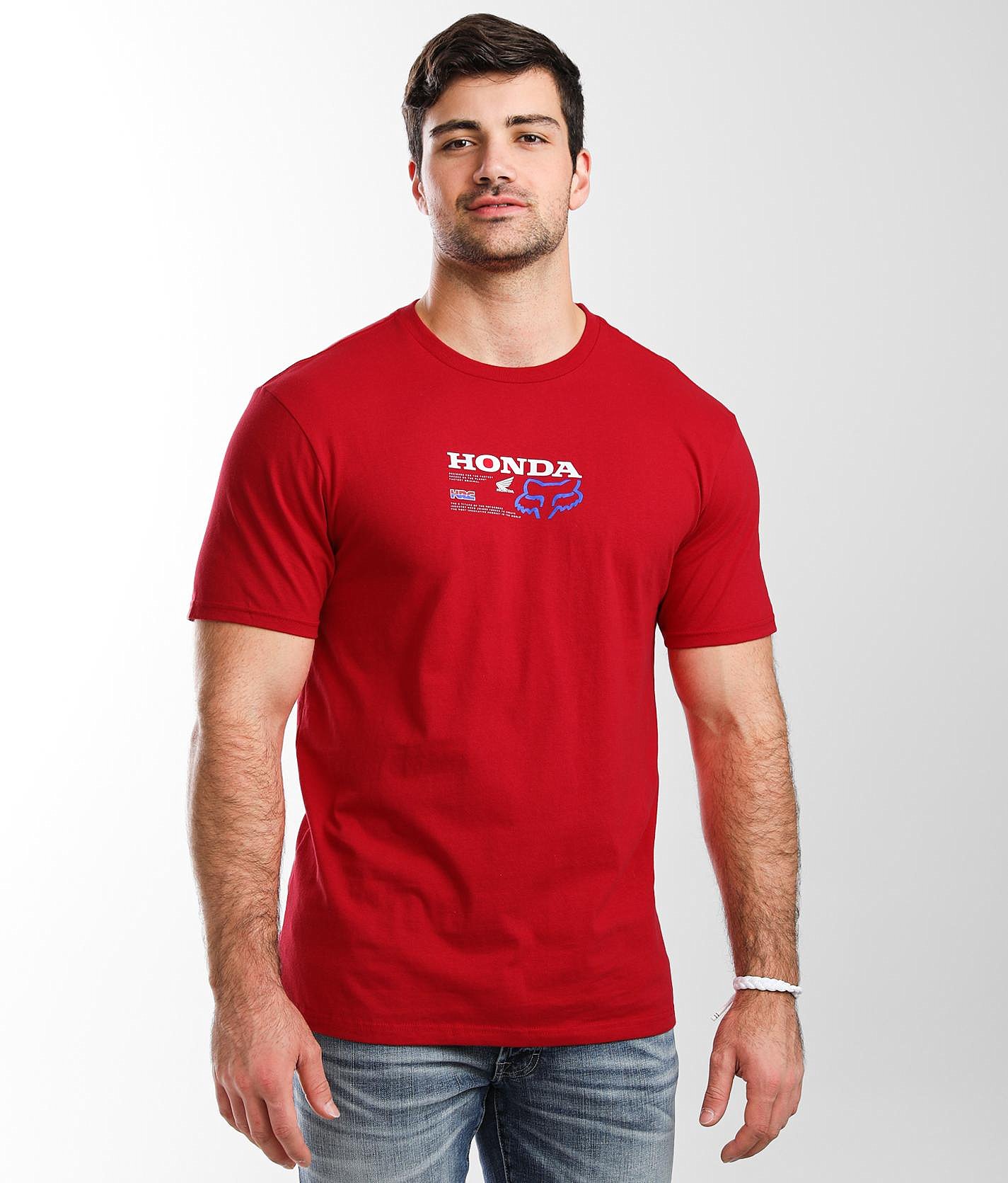 T-shirt Fox Racing Honda Premium Pour Homme - Tissu Léger Et Doux, Coupe Ajustée - Style Moto Et Sport