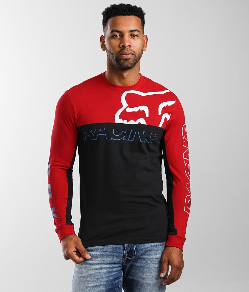 Fox Racing Skew Crew T-Shirt - Men's T-Shirts in Flame Red | Buckle