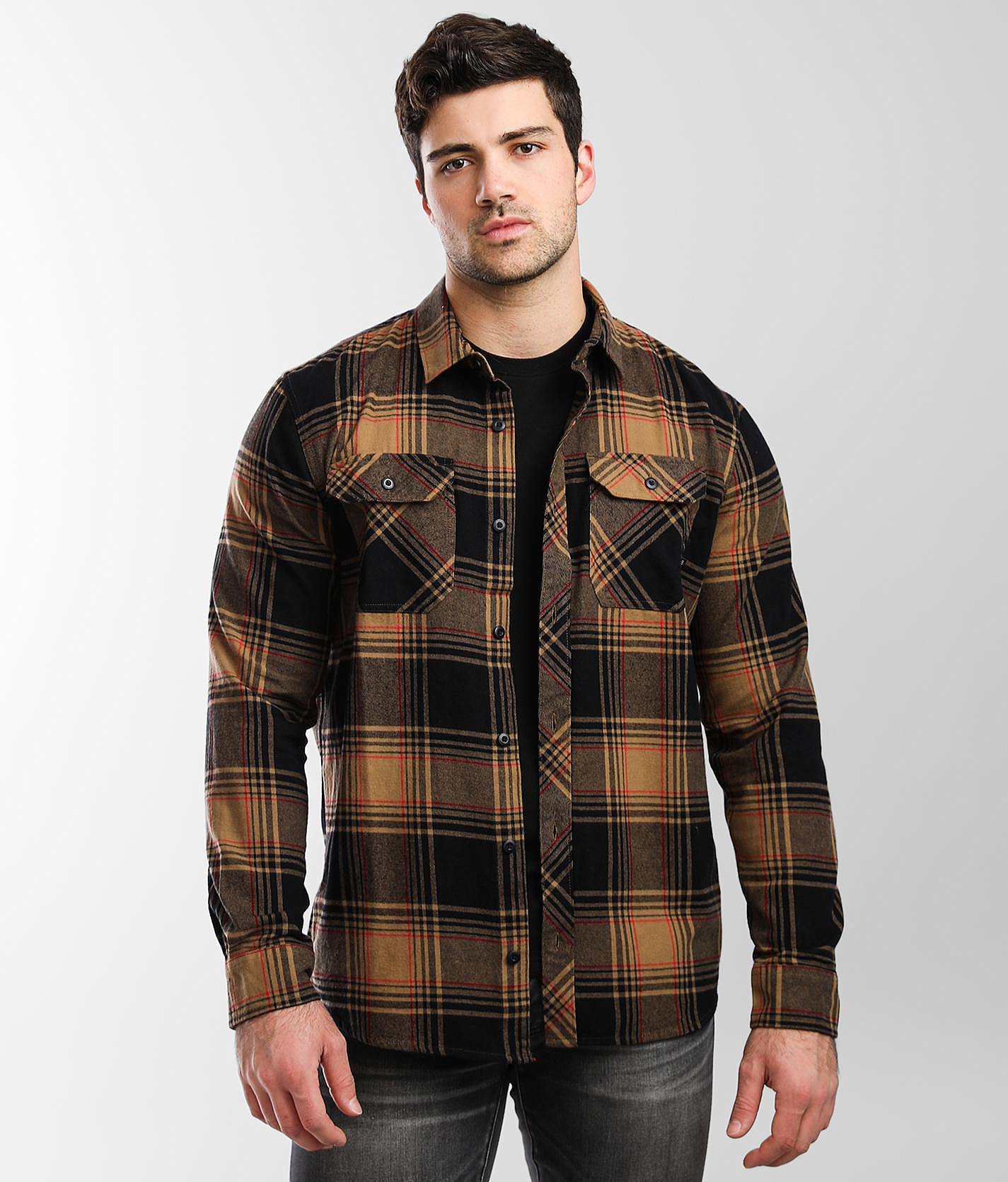 Fox Racing Traildust 2.0 Flannel Shirt Dark Khaki M
