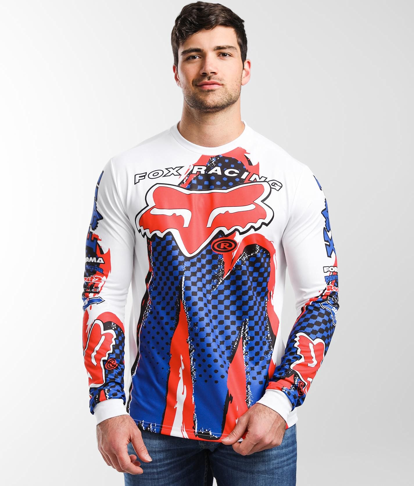 Fox Racing Powerband Jersey - Men's T-Shirts in White | Buckle