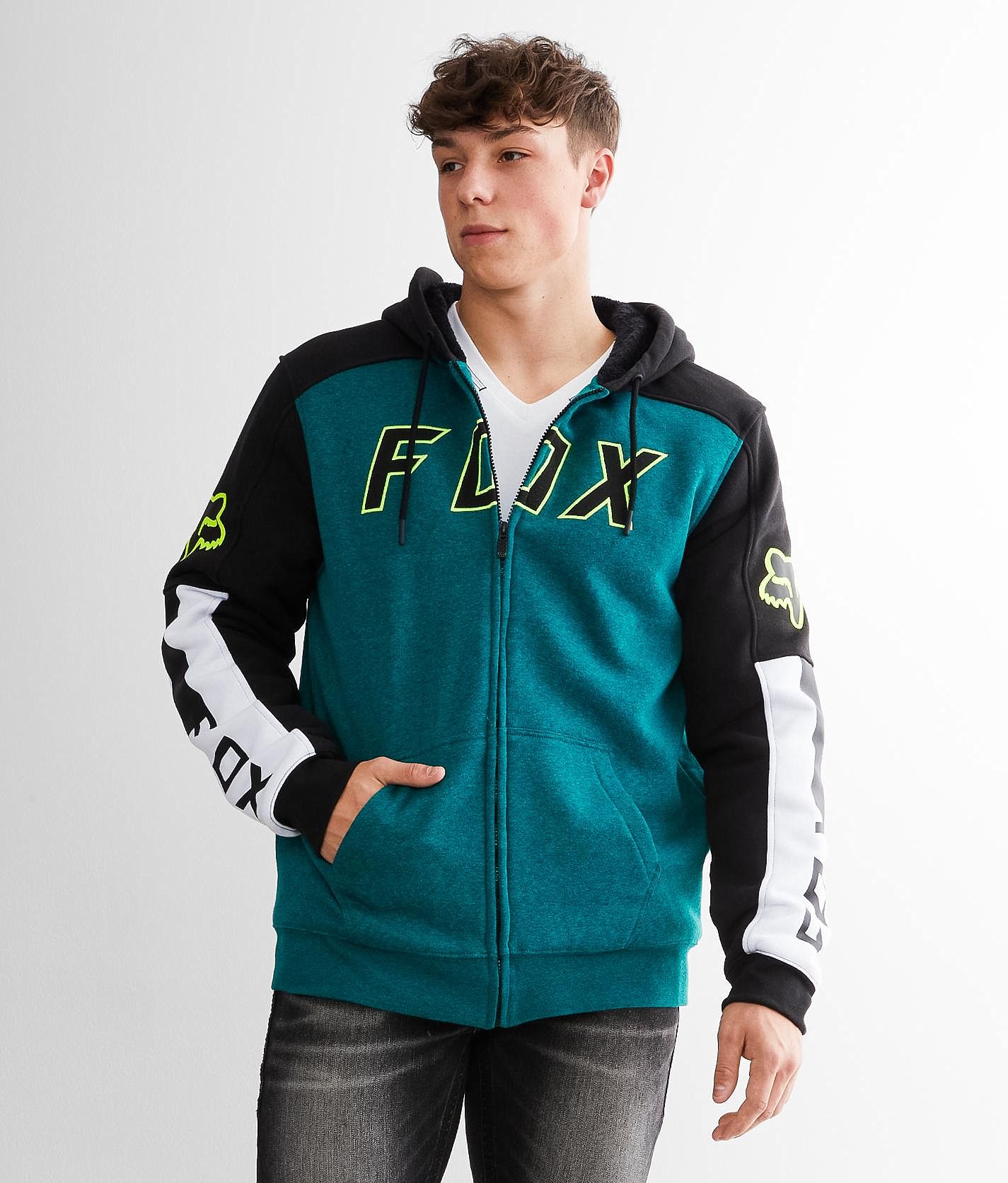 Fox store moto hoodie