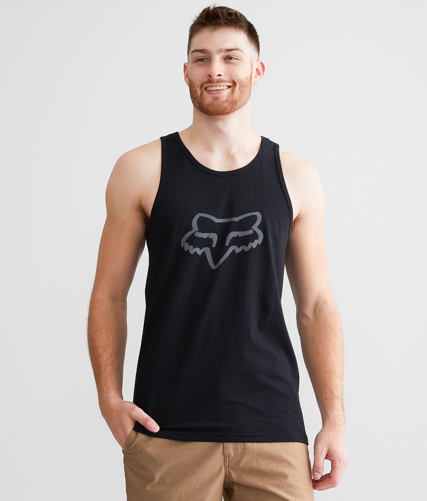 Fox Racing Logo Premium Tank Top - Men's Tank Tops in Black