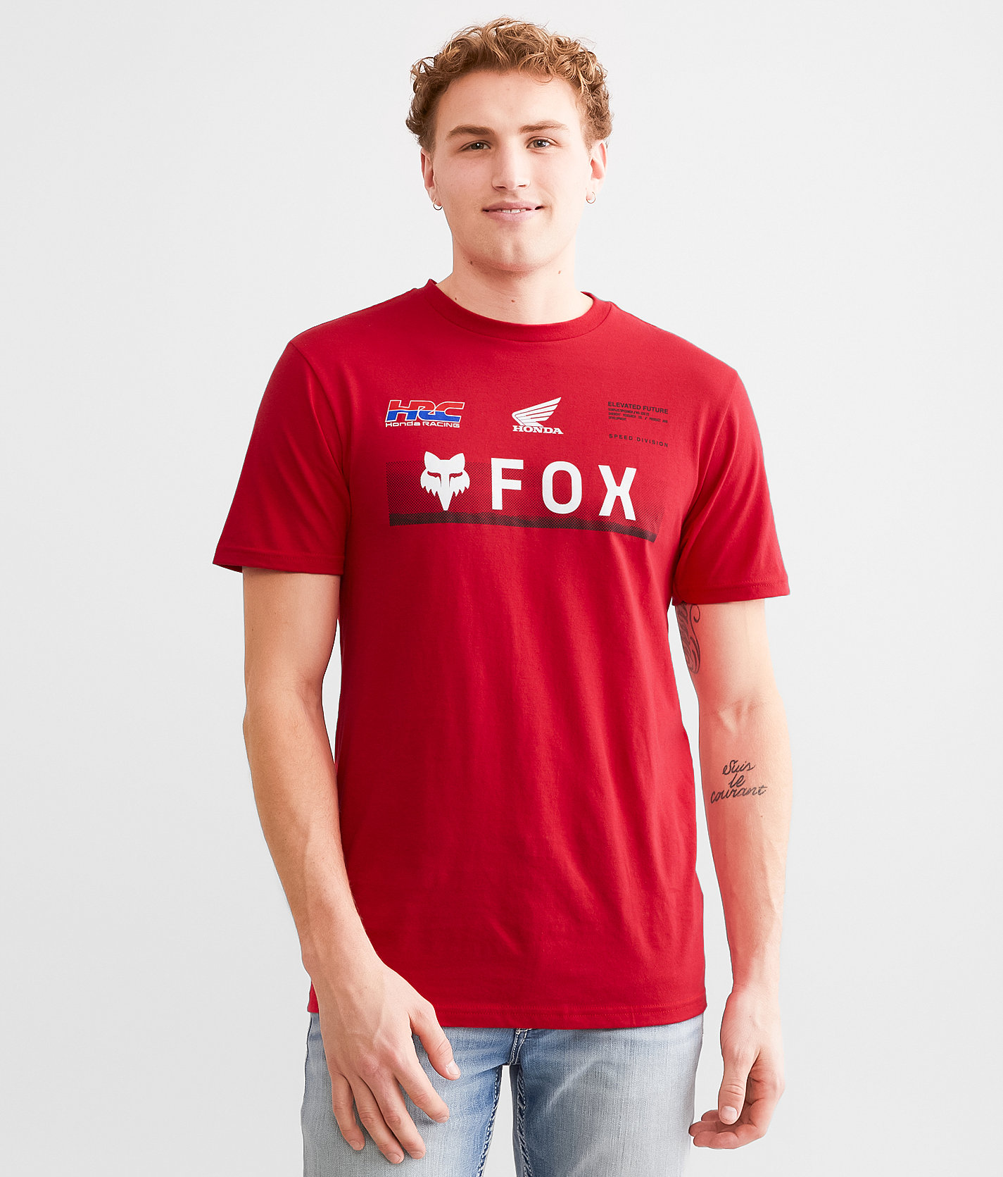 Fox Racing Herren Premium T-Shirt Mit Honda-Logo – Ultraweich & Formstabil