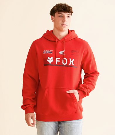 Men s Red Sweatshirts Hoodies Buckle