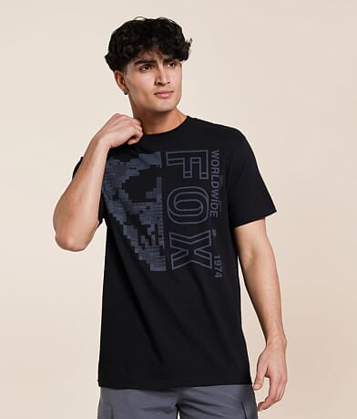 Fox Image Skull T-Shirt front view