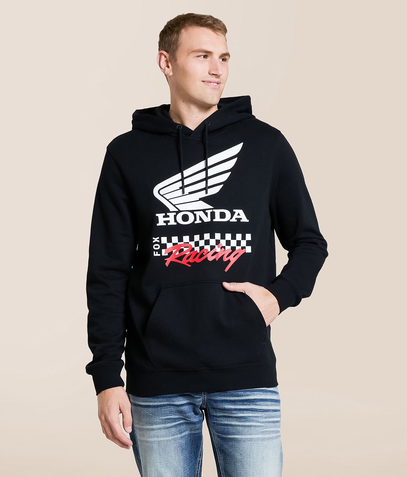 HONDA ウィングロゴ フーデッドジャケット Fox Honda Hooded Sweatshirt - Men's Sweatshirts in Black | Buckle