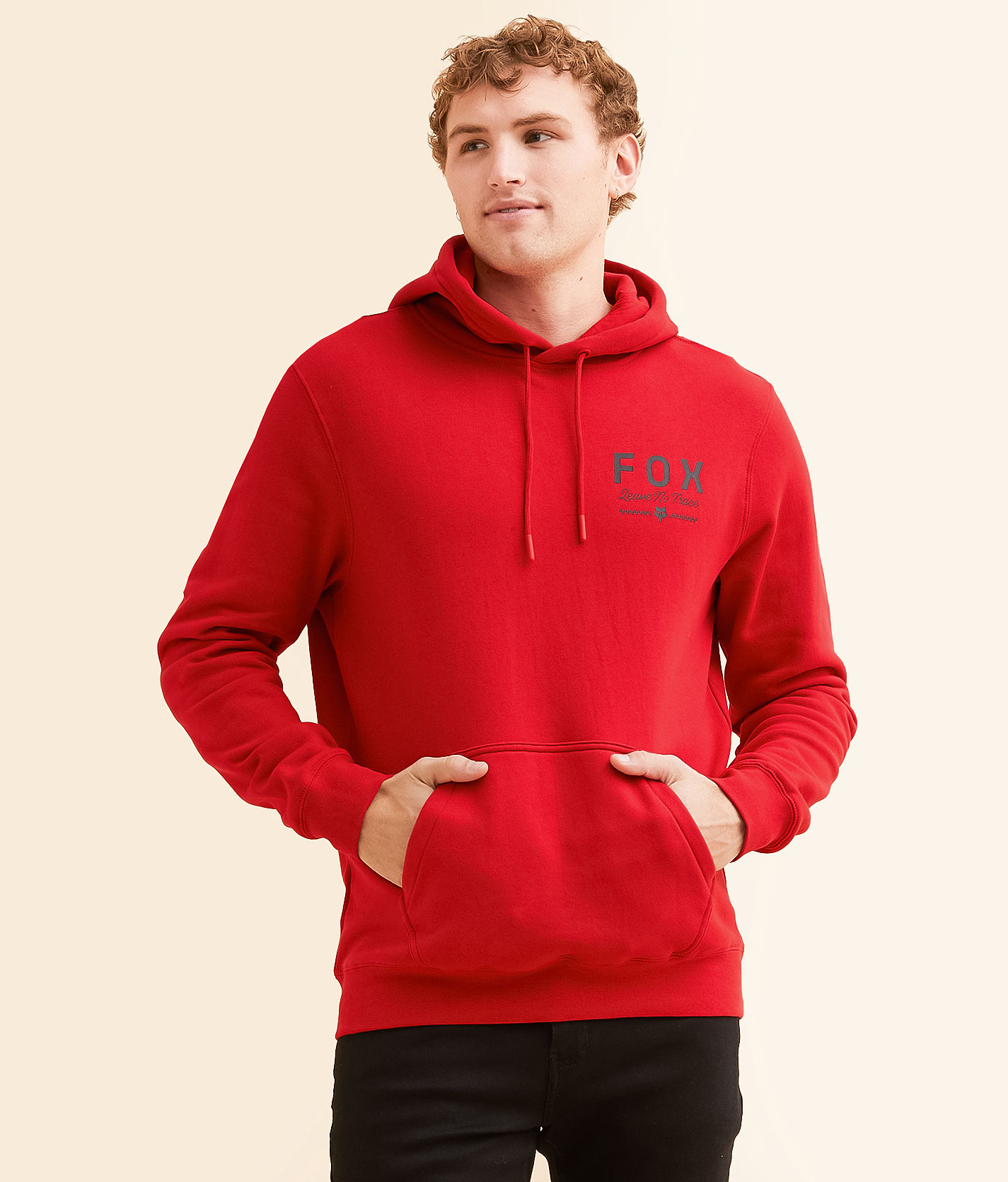 Fox Remastered Hooded Sweatshirt - Men's Sweatshirts in Flame Red