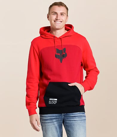 Fox Fracture Color Block Hooded Sweatshirt front view