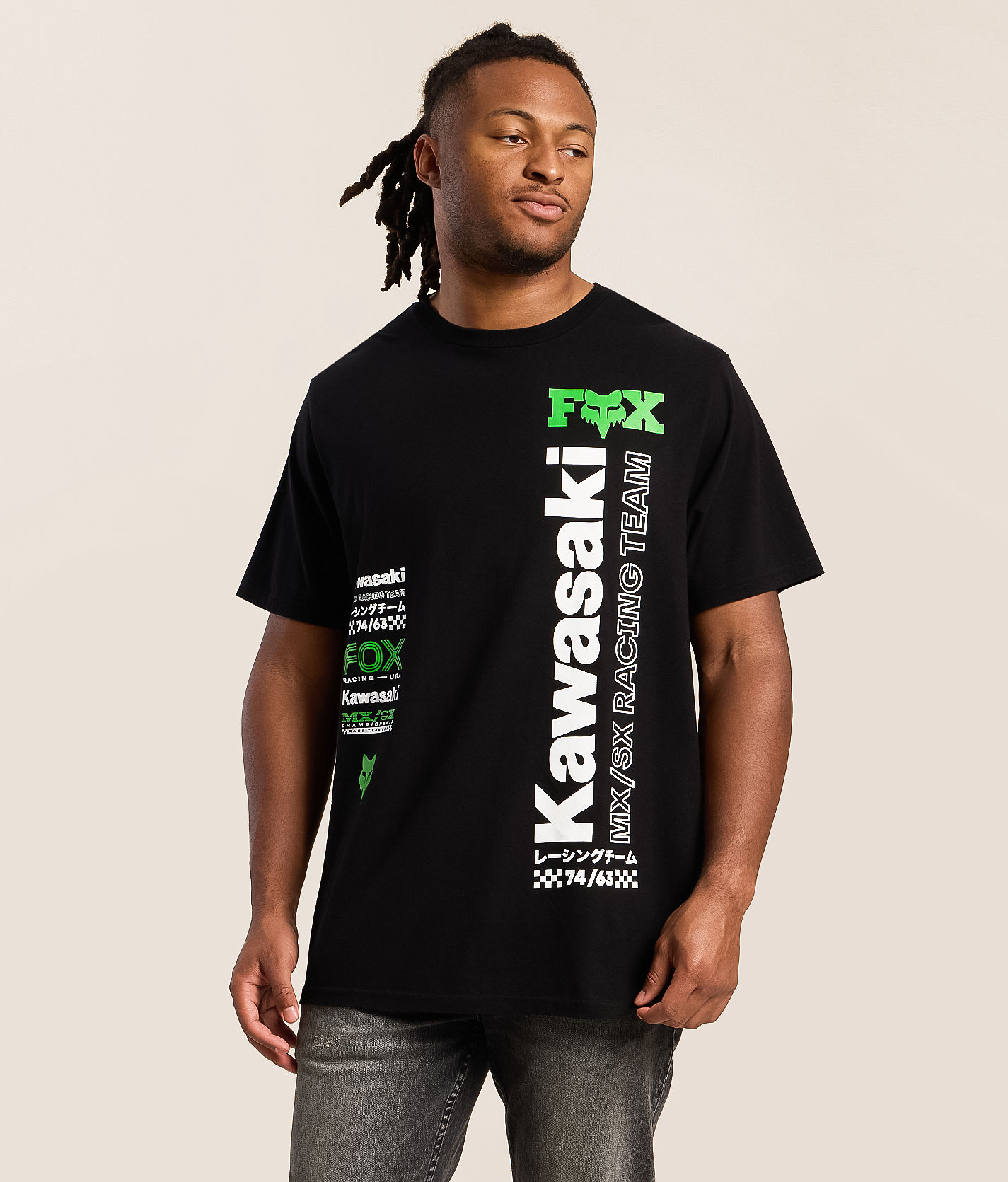 BLKFOX T-Shirt-01／BLACK × LUMINOUS (蓄光 8dd8635e41d54f3e4b1db30a4b7ec3
