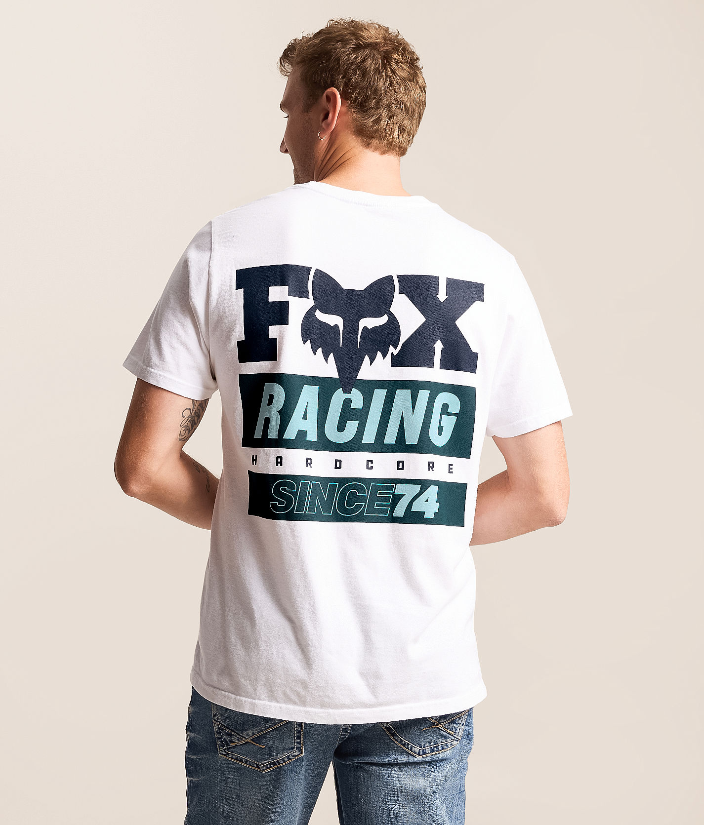 Fox Since 74 T-Shirt - Men's Graphic T-Shirts in White | Buckle