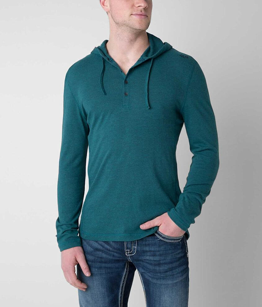 Fox Faulter Henley Hoodie front view