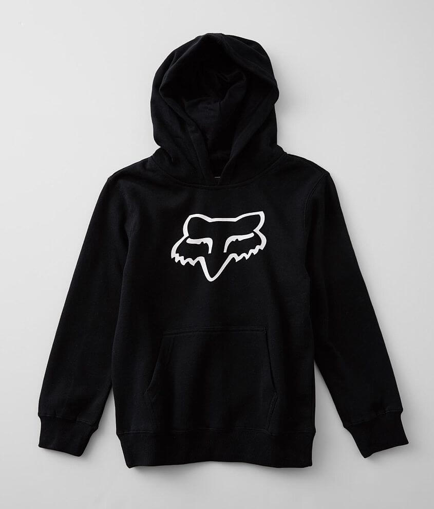 Boys - Fox Legacy Hooded Sweatshirt - Boy's Sweatshirts in Black | Buckle