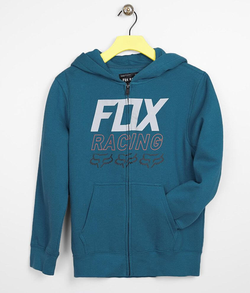 Boys Fox Racing Overdrive Zip Front Hoodie Boy's Sweatshirts