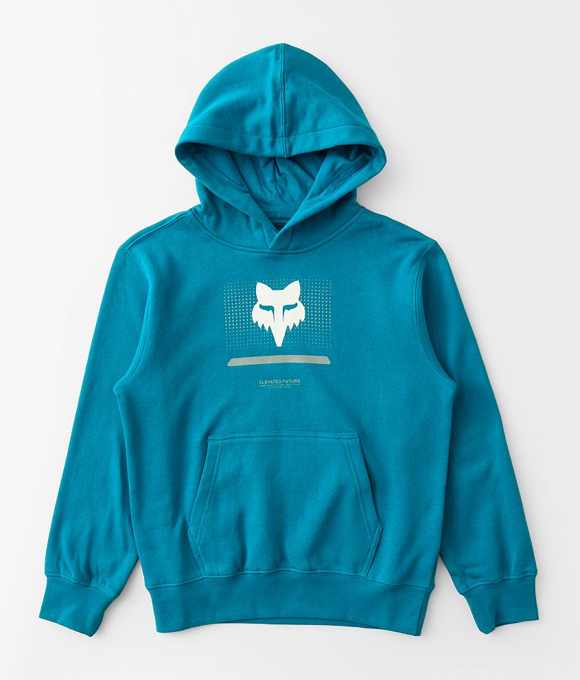 Boys Fox Optical Fleece Hooded Sweatshirt Boy s Sweatshirts in Maui Blue Buckle