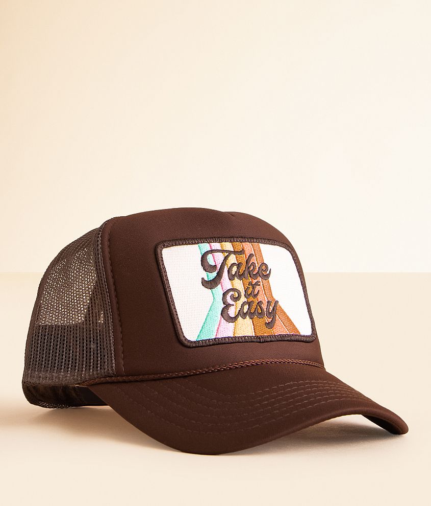 Friday Feelin&#39; Take It Easy Trucker Hat front view