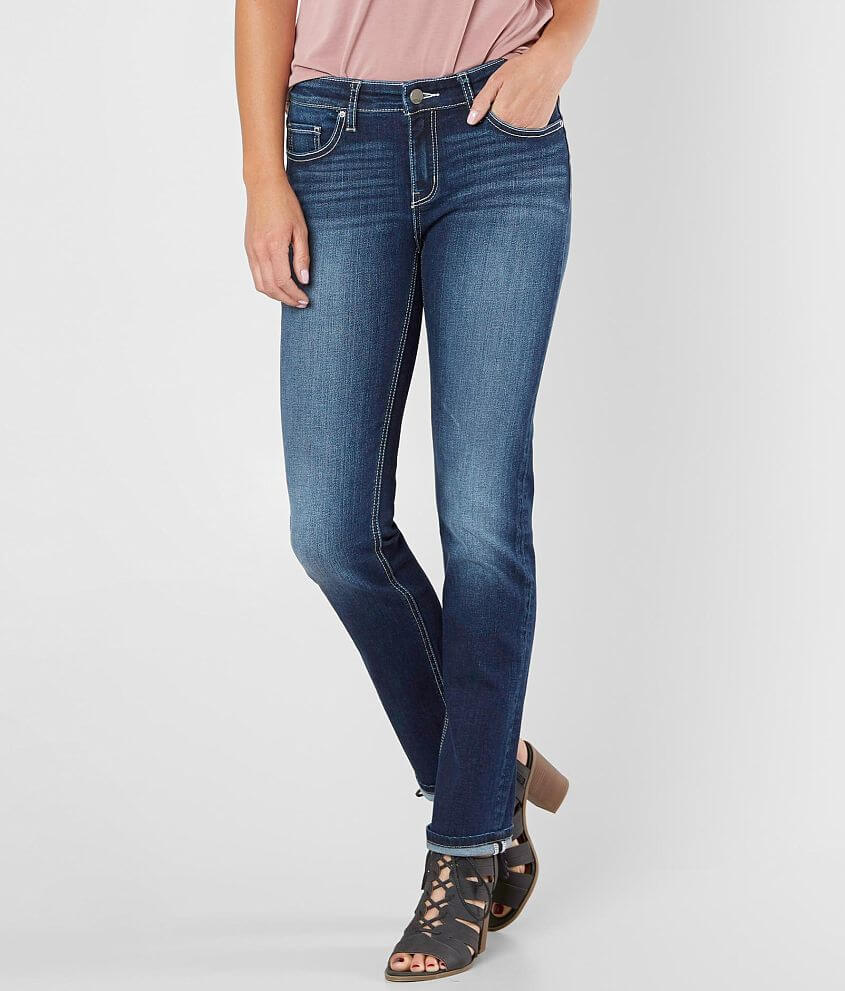BKE Payton Mid-Rise Straight Stretch Jean front view