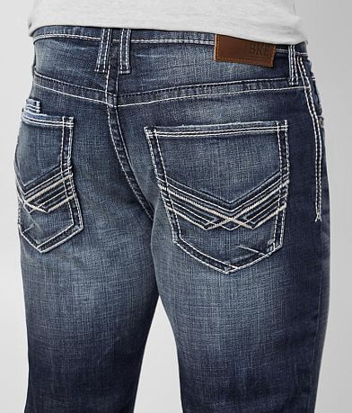 BKE Jake Straight Stretch Jean back pocket view