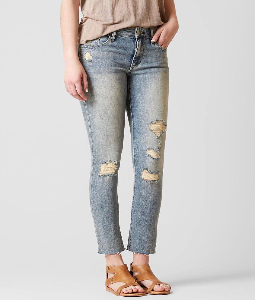 Gilded Intent Mid-Rise Ankle Skinny Stretch Jean front view