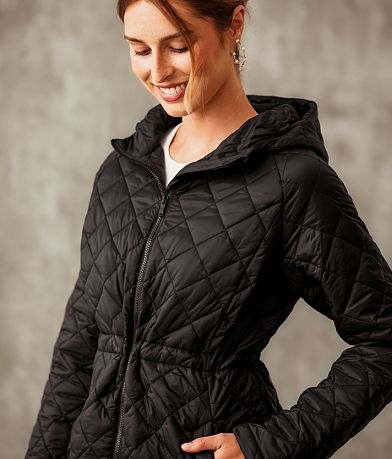Buckle Black Quilted Puffer Jacket MISC_DETAIL_1
