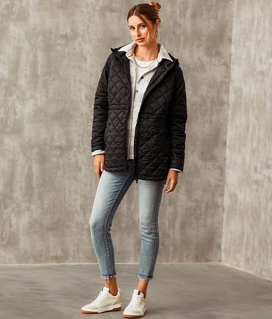 Buckle Black Quilted Puffer Jacket MISC_DETAIL_2