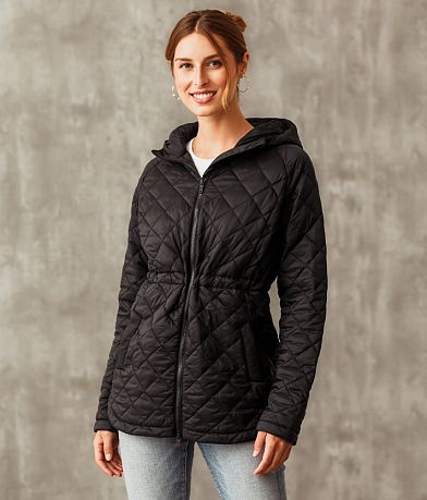 Buckle Black Quilted Puffer Jacket FULL_RIGHT_SIDE