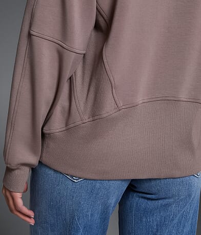Pieced Rib Knit Hoodie thumbnail 5