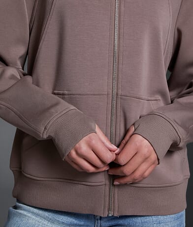 Pieced Rib Knit Hoodie thumbnail 7