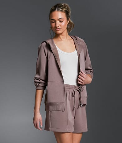 Pieced Rib Knit Hoodie thumbnail 8