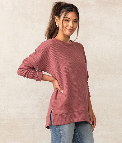 Buckle Black Monroe Chevron Pullover front view
