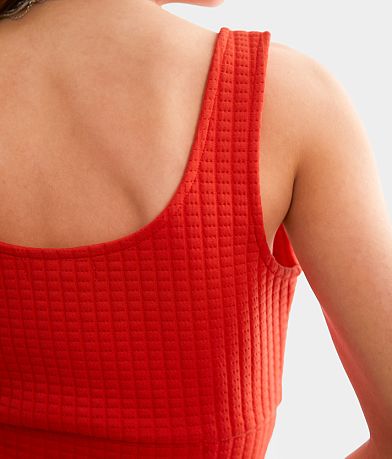 Gilded Intent Quilted Stitch Cropped Tank Top misc detail 1 view
