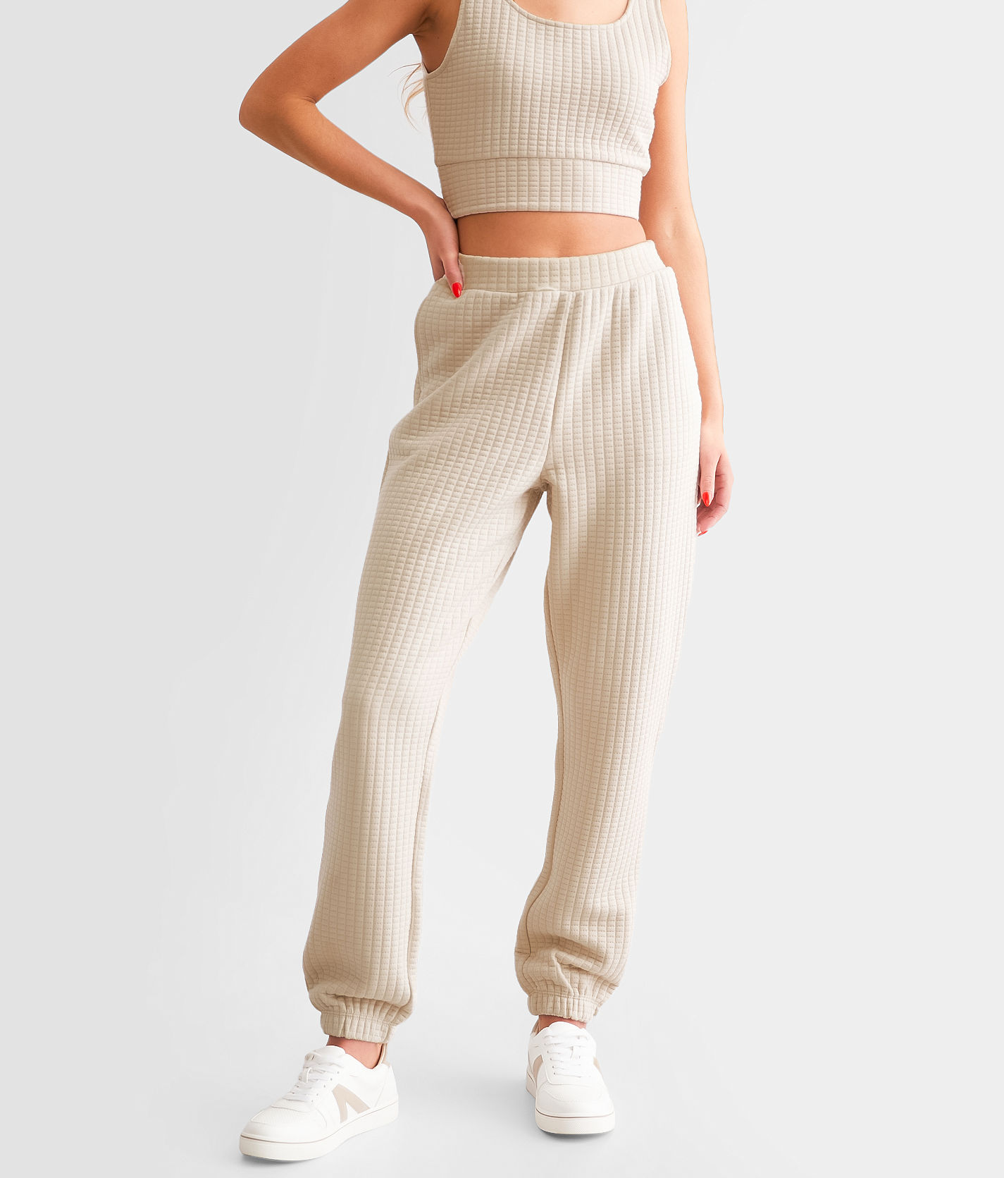 Gilded Intent Quilted Stitch Jogger - Women's Sweatpants in
