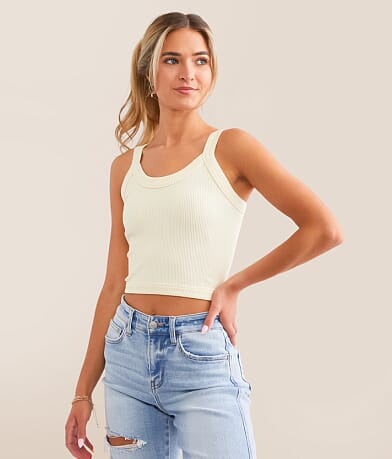 Freshwear Ribbed Brami front view