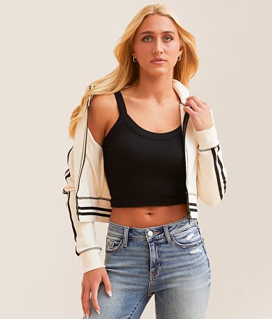 Freshwear Ribbed Brami front view