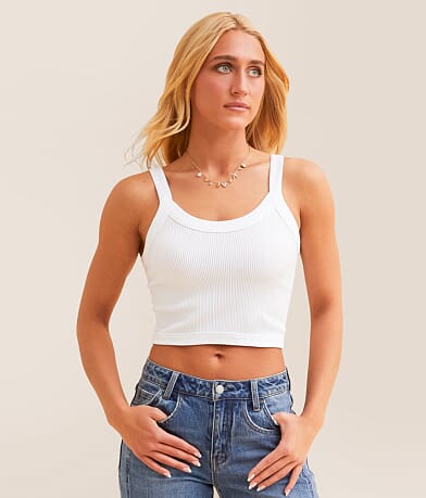 Freshwear Ribbed Brami front view