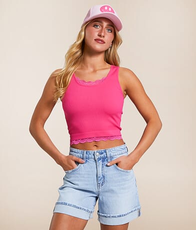 Freshwear Ribbed Brami front view
