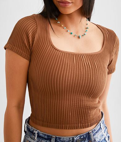 Freshwear Square Neck Stretch Top MISC_DETAIL_1