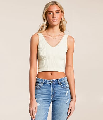 Freshwear Ribbed Stretch Brami front view