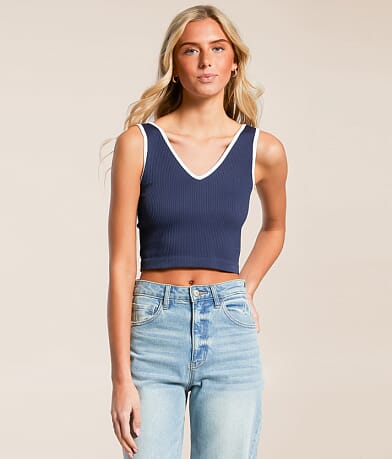 Freshwear Ribbed Stretch Brami front view