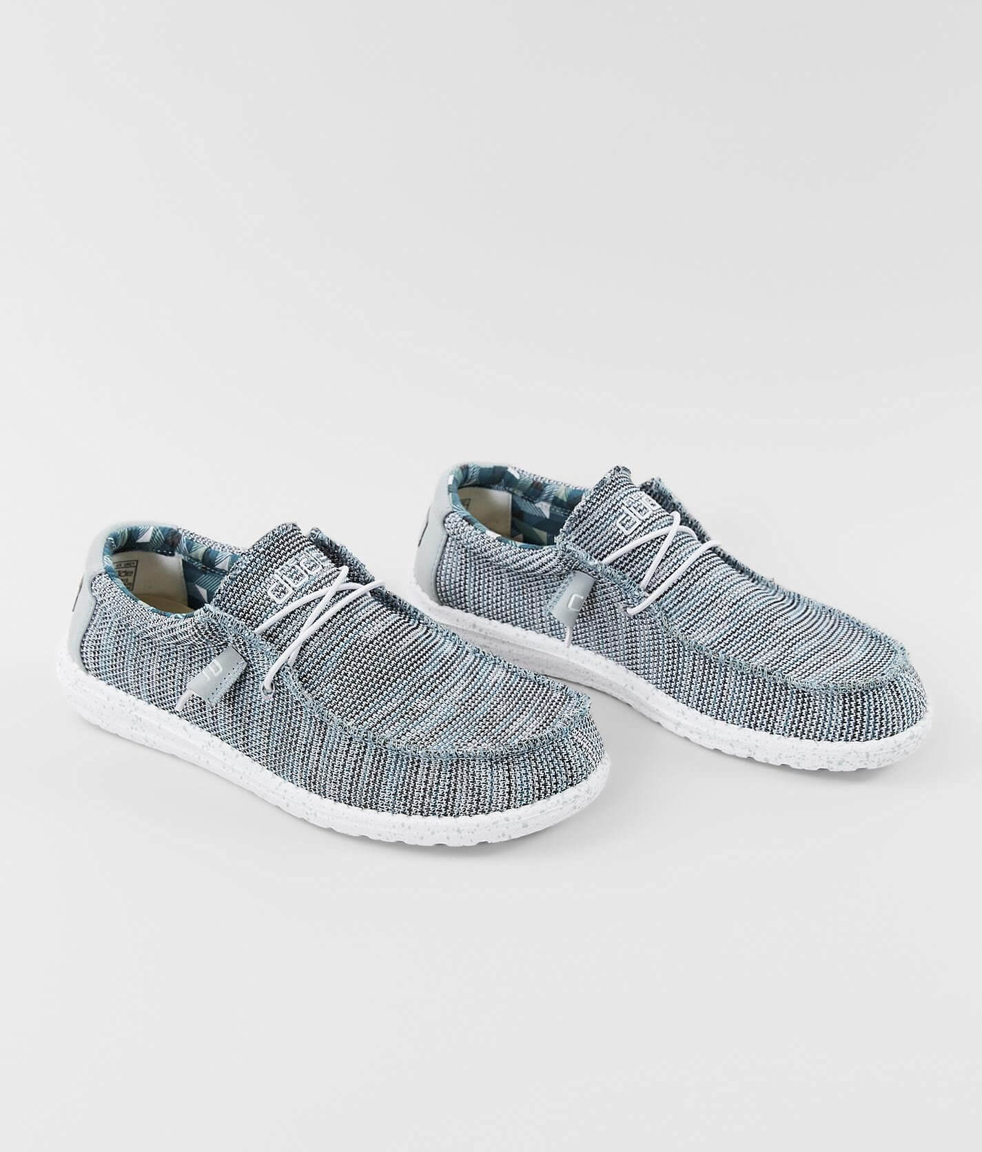 [ゆゆゆ ] A694 Hey Dude Men's Wally Stretch Sox in Storm White | Palmetto Moon
