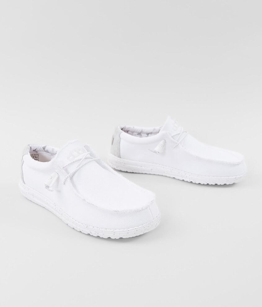 Hey Dude Wally Sox Shoe Men's Shoes in Optic White Buckle