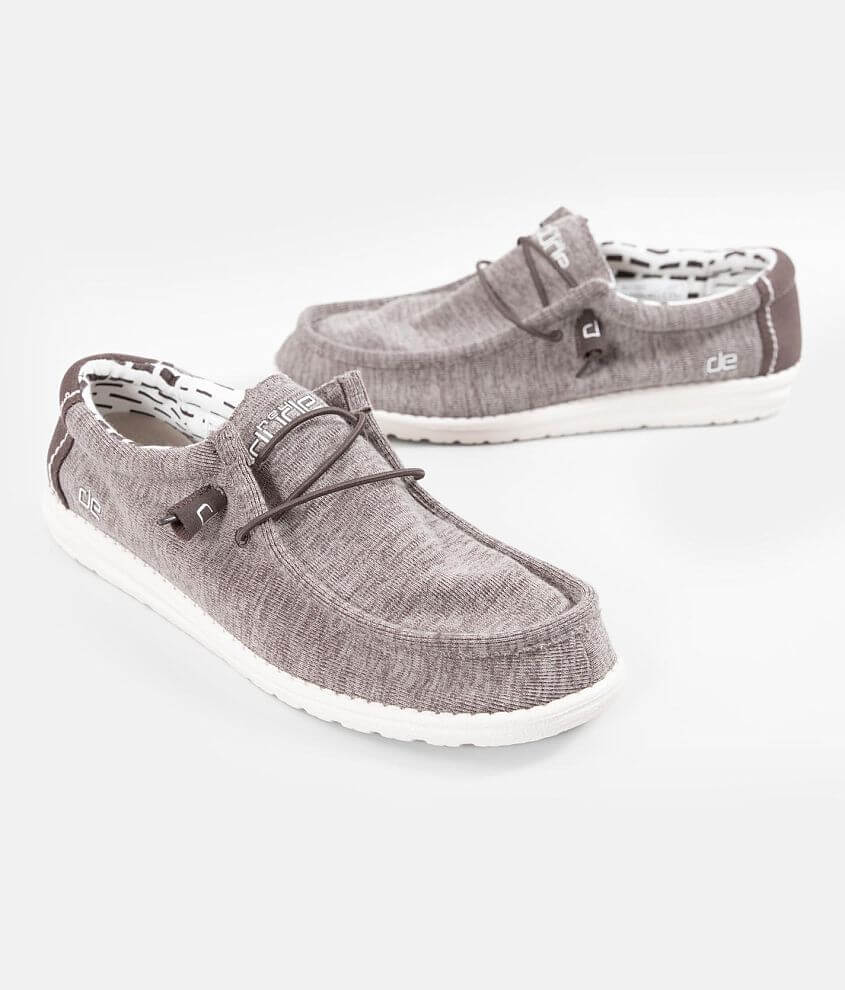 Hey Dude Wally Stretch Shoe Men's Shoes in Latte Buckle