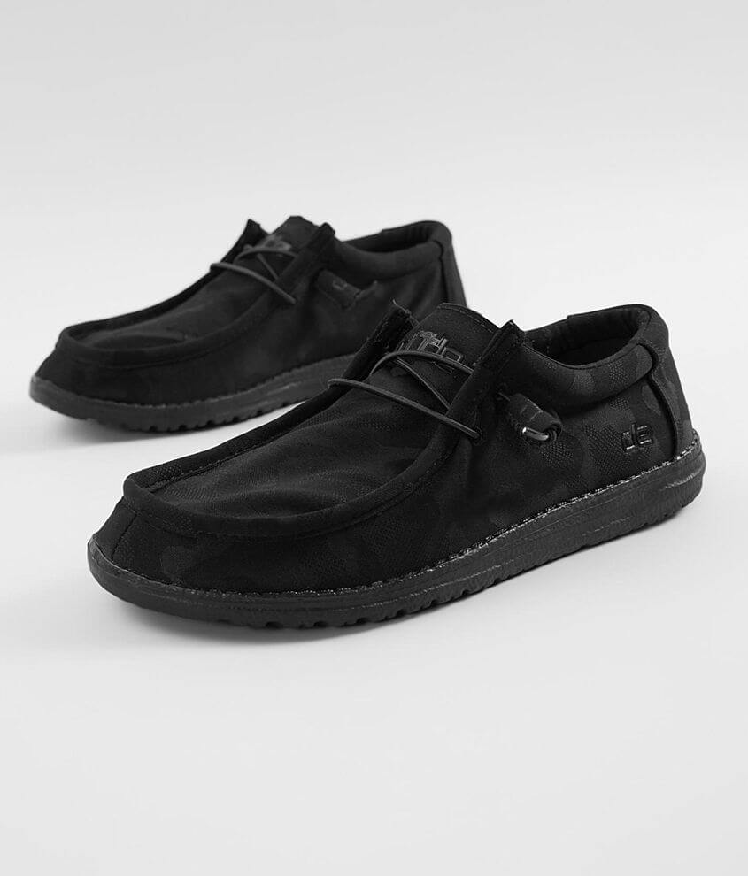 Hey Dude Wally Shoe - Men's Shoes in All Black