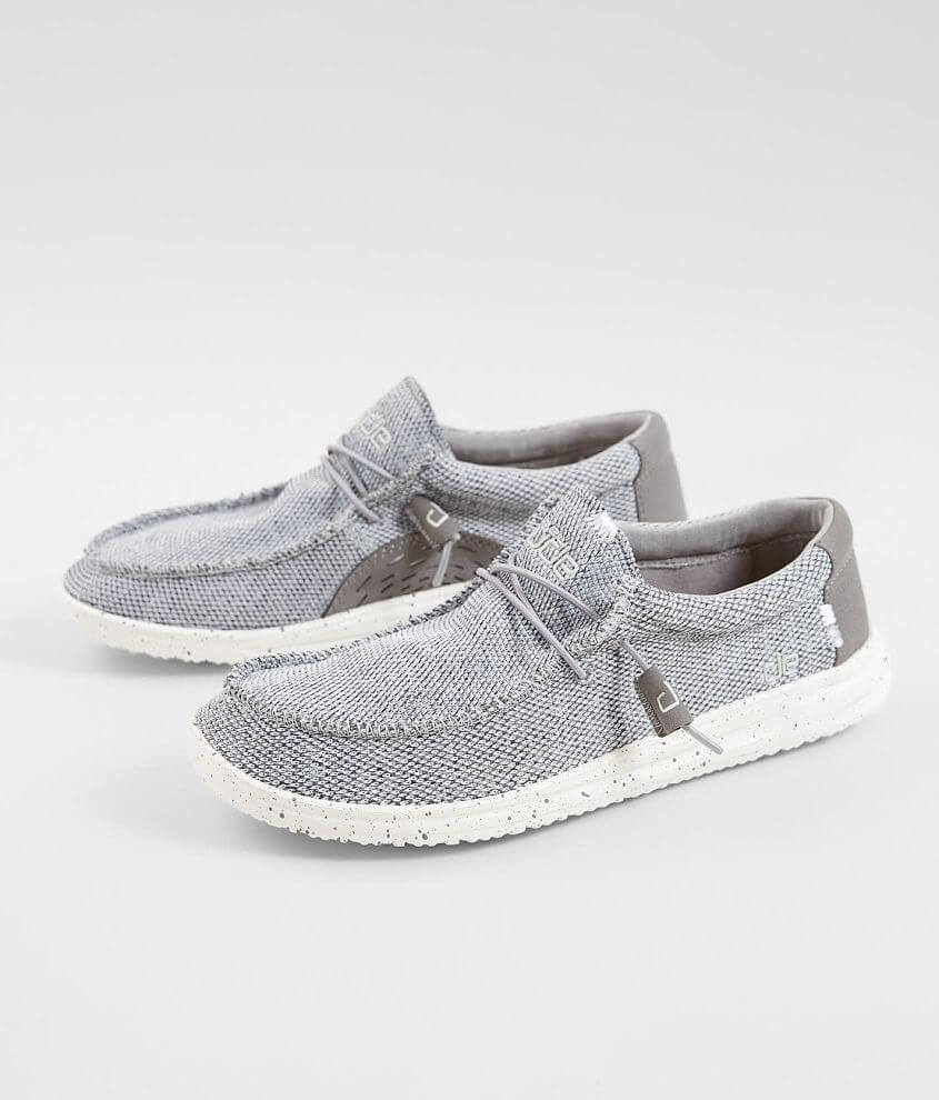 Hey Dude Wally Free Shoe - Men's Shoes in Light Grey