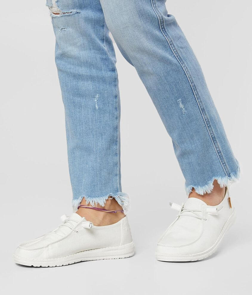 Hey Dude Wendy Chambray Shoe - Women's Shoes in White