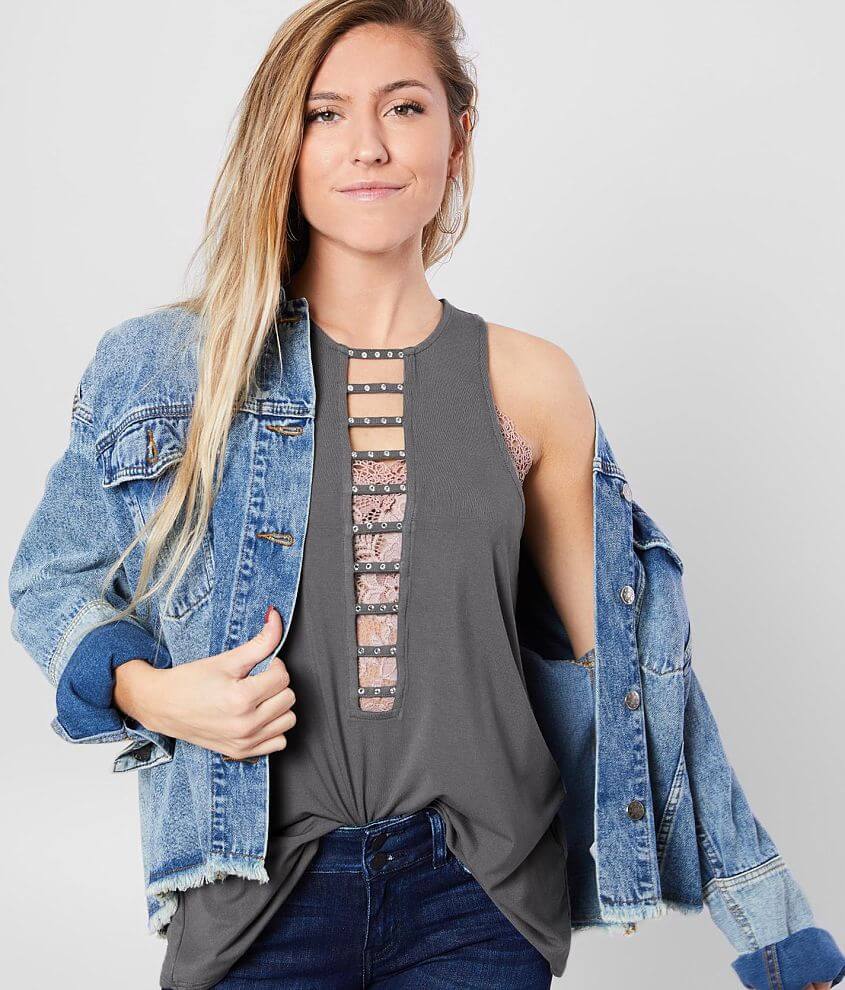 rhinestone tank top forever 21