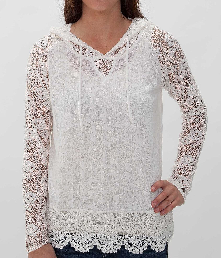 Image of BKE red Burnout Hoodie