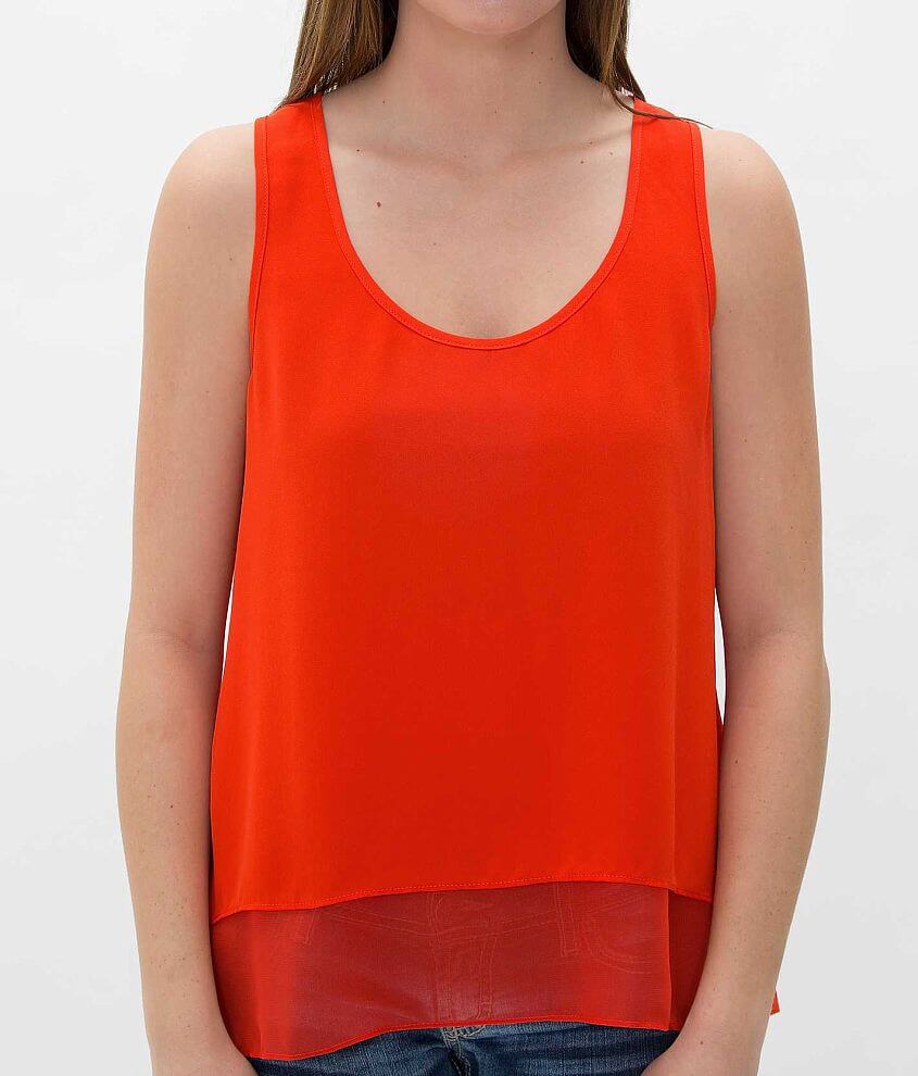 red by BKE Solid Tank Top front view