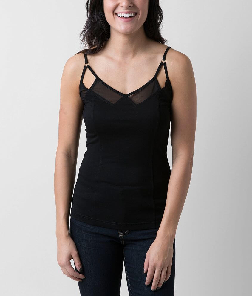 red by BKE Strappy Tank Top Women's Tank Tops in Black Buckle