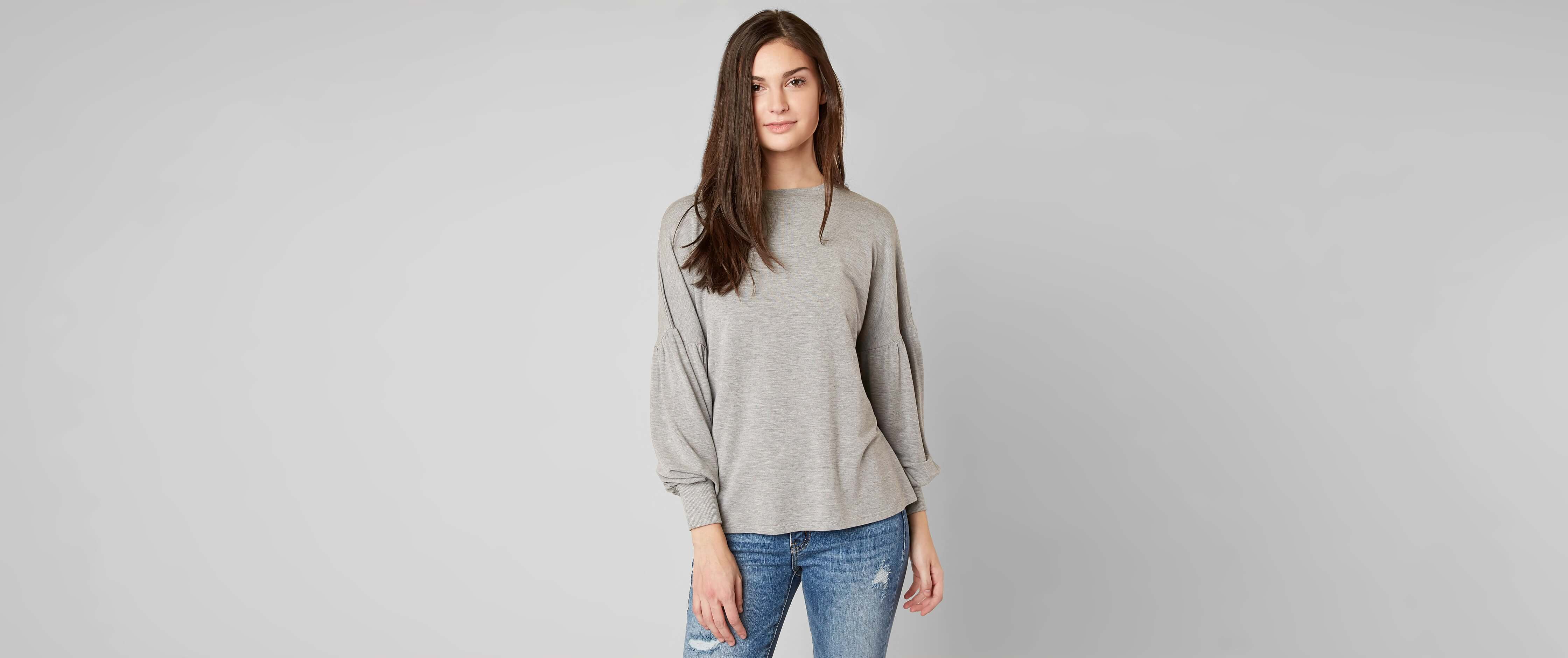 Image of red by BKE Heathered Top